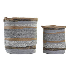 Set de basket DKD Home Decor Coton Jute (40 x 40 x 45 cm)