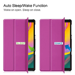 Avis Etui en PU réveil/sommeil automatique triple veille en position tridimensionnelle violet pour votre Samsung Galaxy TAB A 10.1 2019 SM-T510/SM-T515