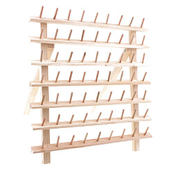 support de fil à coudre et à broder en bois 63-support de stockage de bobine pliable