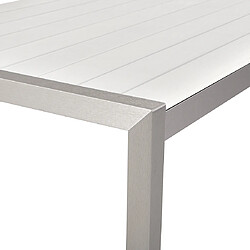 Acheter Beliani Table de jardin Matériaux synthétiques Blanc VERNIO