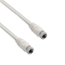 Metronic Câble TV satellite coaxial fiches F mâle/mâle 5 m