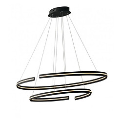 Fan Europe Suspension LED intégré Clarke Noir 12 Cm