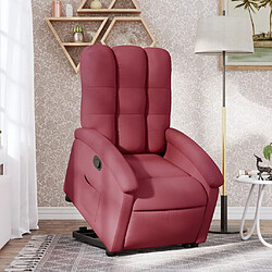 Maison Chic Fauteuil Relax pour salon, Fauteuil inclinable rouge bordeaux tissu -GKD60638