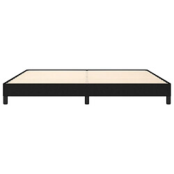 Maison Chic Lit adulte - Lit simple Cadre de lit,Structure du lit Contemporain Noir 200x200 cm Tissu -MN71907 pas cher