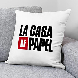 Housse de coussin La casa de papel LCDP A Blanc 45 x 45 cm