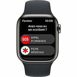 Montre intelligente Apple WATCH SERIES 8 4G WatchOS 9 Noir