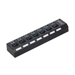 7 ports USB 3.0 HUB Splitter USB 7 ports Expander avec commutateur pour PC641