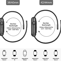 Avis PHONECARE Bracelet Confortable Milanais Avec Fermoir Magnétique pour Apple Watch Series 7 - 41mm - Gris