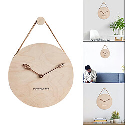 Avis Horloge Murale à Suspendre En Bois 12 "Face En Bois Pour Le Salon Style 2