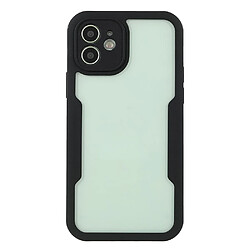 Coque en TPU + acrylique noir pour votre iPhone 12 6.1 pouces