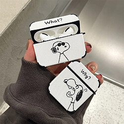 GUPBOO Airpods Coque Housse Étui Protecteur Compatible pour AirPods Pro-jolie fille de dessin animé snoopy