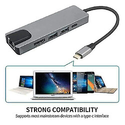 Avis Universal USB C Type C Hub RJ45 Hub pour MacBook Notebook ordinateur portable 1x RJ45 1x HDMI