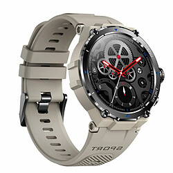 Hm09 Montre Intelligente Écran Hd 1.32 Pouces Bluetooth Appel Fréquence Cardiaque Surveillance De La Pression Artérielle Gris