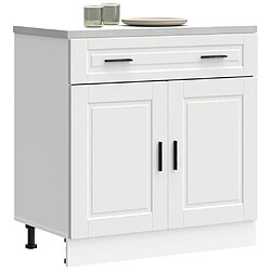 vidaXL Armoire de cuisine Porto blanc bois d'ingénierie