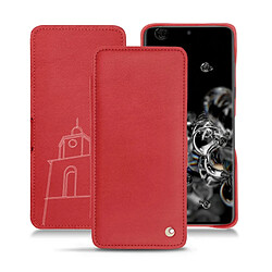 Housse cuir Samsung Galaxy S20+ 5G - Rabat horizontal - Rouge troupelenc ( Pantone #AB191A ) - NOREVE