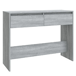 Maison Chic Table console | Meuble d'entrée | Table d'appoint Sonoma gris 100x35x76,5 cm Aggloméré -GKD21202