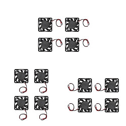 12pcs 12V 2Pin 40mm Mini 4cm Ordinateur Silencieux Refroidisseur Ventilateur PC