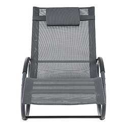 Avis en.casa Fauteuil à bascule Almaluez - Gris