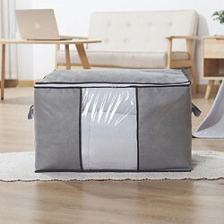 Acheter Placard respirant pliable vêtements organisateurs de couette contenants bacs de rangement sacs - GRIS