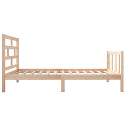 Acheter vidaXL Cadre de lit sans matelas bois massif 90x200 cm