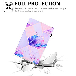 Etui en PU Impression de motifs avec support géométrie violette pour votre Samsung Galaxy Tab A7 Lite 8.7 (2021) T220/T225