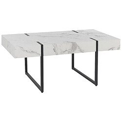 Beliani Table basse MDF Blanc MERCED