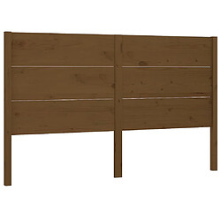 vidaXL Tête de lit Marron miel 206x4x100 cm Bois massif de pin