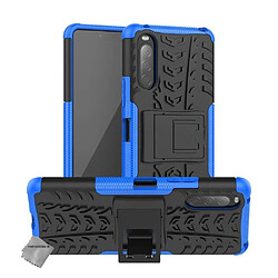 Htdmobiles Coque rigide anti choc pour Sony Xperia 10 II + film ecran - BLEU