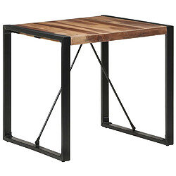 vidaXL Table à manger 80x80x75 cm bois massif