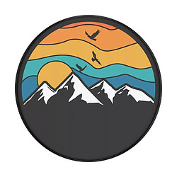 Popsockets PopGrip Mountain High pour Smartphone, Bague et Support Universel Noir