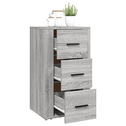 Avis vidaXL Buffet Sonoma gris 40x33x70 cm Bois d'ingénierie