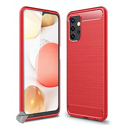 Htdmobiles Coque silicone gel carbone pour Samsung Galaxy A32 5G + film ecran - ROUGE