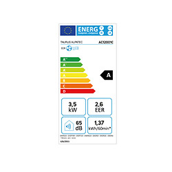 Climatiseur mobile 3500w 35m² avec kit fenêtre - 956326000 - TAURUS ALPATEC