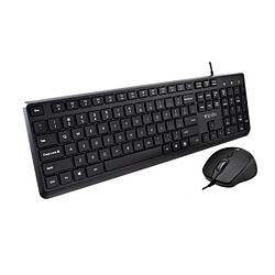 clavier et souris V7 CKU350US Noir Qwerty US