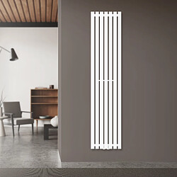 LuxeBath Radiateur Stella à panneaux blanc 370x1600 mm raccord central pour salle de bain