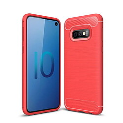 Wewoo étuis Coque Housse en TPU texturée et fibre de carbone pour Galaxy S10e