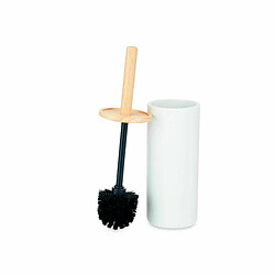 Avis Berilo Brosse de salle de wc Blanc Bois Résine 10,2 x 38 x 10,2 cm (4 Unités)