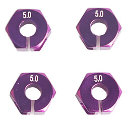 12mm mise à niveau des pièces hexagonales roues coupleur de base 5.0 épais pour hsp rc pièces violet