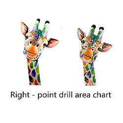 diy 5d diamant peinture broderie croix artisanat point kit girafe