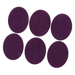 6x Coudre Sur Du Fer Sur Des Patchs Réparant Réparation Coude Genou Applique Ovale Violet pas cher