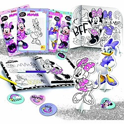 Lisciani Giochi- Minnie Coloring et Drawing School, Sac à Dos, Ardoise, feutres, 92932, Multicolore