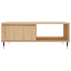 Maison Chic Table basse,Table Console Table d'appoint, Table pour salon chêne sonoma 90x60x35 cm bois d'ingénierie -MN45503 pas cher