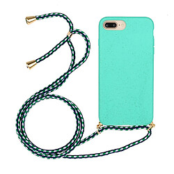 Coque en TPU souple avec sangle multifonction bleu pour votre Apple iPhone 6 Plus/6s Plus/7 Plus/8 Plus 5.5 pouces