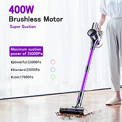 Avis Aspirateur balai sans fil SmartAI P40 33 KPa, autonomie 55 min 400 W