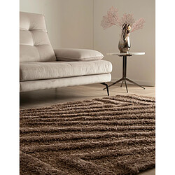 Avis Hadorn Tapis shaggy 245x160 marron foncé Thun Avis