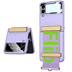 Coque en TPU + PU GKK avec dragonne violet pour Samsung Galaxy Z Flip3 5G