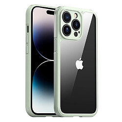 Coque en TPU IPAKY Anti-empreintes digitales, détachable 2-en-1 pour votre iPhone 14 Pro Max 6.7 pouces - Vert matcha