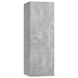 Acheter vidaXL Ensemble de meubles TV 8 pcs Gris béton Bois d'ingénierie