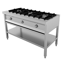 Avis Piano de Cuisson Gaz sur Meuble Série 600 - 1 à 5 Brûleurs - Combisteel