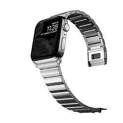 Nomad Bracelet V2 pour Apple Watch 1-9 et SE 42-44-45mm Argent